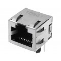 1-406541-1; Socket; RJ45; PIN: 8; Cat: 5; shielded; Layout: 8p8c; THT; on PCBs; TE Connectivity 1-406541-1; Socket; RJ45; PIN: 8; Cat: 5; shielded; Layout: 8p8c; THT; on PCBs; TE Connectivity