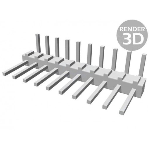 1-826631-0; Pin header; pin strips; AMPMODU MOD II; male; PIN: 10; angled 90°; TE Connectivity