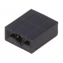 1-881545-1; Pin header; pin strips; female; PIN: 2; open; 2.54mm; 1x2; TE Connectivity