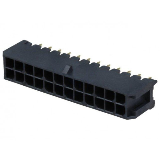 10127721-242LF; Socket; wire-board; male; Minitek Pwr 3.0; 3mm; PIN: 24; THT; 5A; AMPHENOL 10127721-242LF; Socket; wire-board; male; Minitek Pwr 3.0; 3mm; PIN: 24; THT; 5A; AMPHENOL