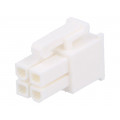 10127815-04LF; Plug; wire-wire/PCB; female; Minitek Pwr4.2; 4.2mm; PIN: 4; AMPHENOL 10127815-04LF; Plug; wire-wire/PCB; female; Minitek Pwr4.2; 4.2mm; PIN: 4; AMPHENOL