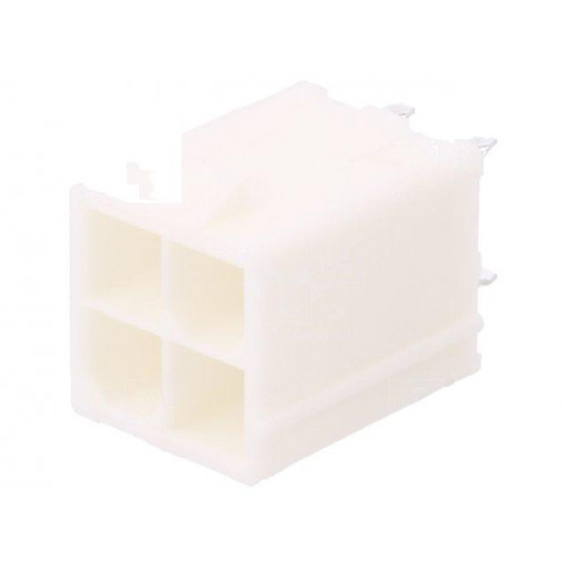 10127820-0422LF; Socket; wire-wire/PCB; male; Minitek Pwr4.2; 4.2mm; PIN: 4; THT; AMPHENOL