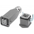 10200030001; Connector: HAN; male + female; plug + socket; Han Kit; PIN: 4; 3+PE; HARTING