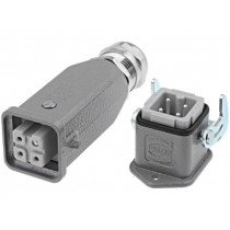 10200030001; Connector: HAN; male + female; plug + socket; Han Kit; PIN: 4; 3+PE; HARTING