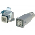 10200030003; Connector: HAN; male + female; plug + socket; Han Kit; PIN: 4; 3+PE; HARTING