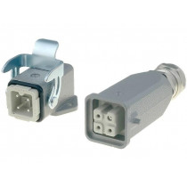 10200030003; Connector: HAN; male + female; plug + socket; Han Kit; PIN: 4; 3+PE; HARTING