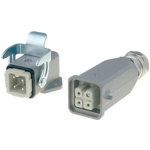 10200030003; Connector: HAN; male + female; plug + socket; Han Kit; PIN: 4; 3+PE; HARTING