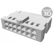 102387-2; Wire-board; female; AMPMODU MOD IV; 2.54mm; PIN: 14; w/o contacts; TE Connectivity
