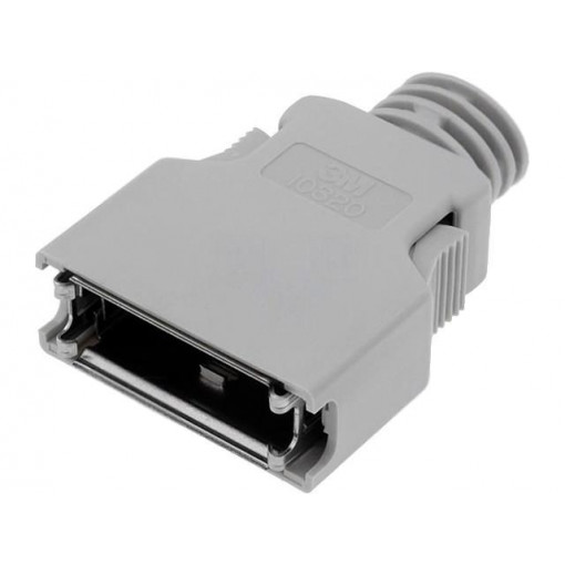 10320-3210-000; Plug housing; PIN: 20; shielded; Locking: latch; for cable; 3M 10320-3210-000; Plug housing; PIN: 20; shielded; Locking: latch; for cable; 3M