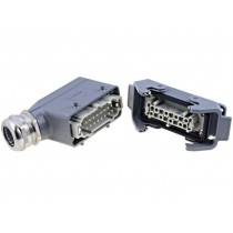 10330160000; Connector: HAN; male + female; plug + socket; Han Kit; PIN: 16; HARTING