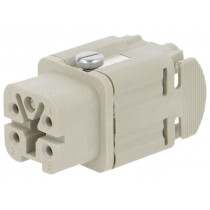 10432000; Connector: rectangular; female; EPIC H-A; PIN: 5; 4+PE; size H-A 3; LAPP KABEL 10432000; Connector: rectangular; female; EPIC H-A; PIN: 5; 4+PE; size H-A 3; LAPP KABEL