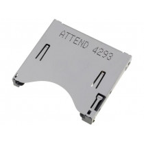 104D-TCC0-R06; Connector: for cards; SD; push-push; SMT; gold-plated; ATTEND 104D-TCC0-R06; Connector: for cards; SD; push-push; SMT; gold-plated; ATTEND
