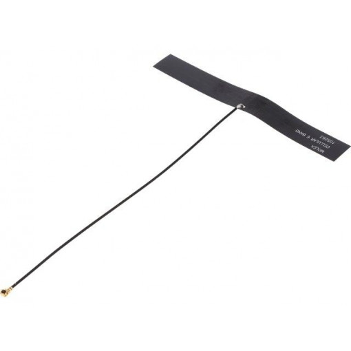 1052630002; Antenna; 2G,3G,4G,GSM,LTE; 3dBi; linear; 106x13x0.1mm; U.FL; MOLEX 1052630002; Antenna; 2G,3G,4G,GSM,LTE; 3dBi; linear; 106x13x0.1mm; U.FL; MOLEX