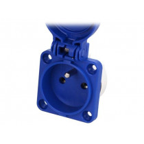 108-0B; Connector: AC supply; socket; 2P+PE; 250VAC; 16A; blue; PIN: 3; PCE