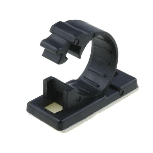 10J-S; Screw down self-adhesive holder; 14mm; polyamide; black; UL94V-2; KSS WIRING 10J-S; Screw down self-adhesive holder; 14mm; polyamide; black; UL94V-2; KSS WIRING