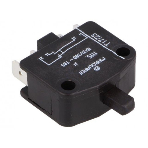 1115.0101; Switch: door; Pos: 2; SPST-NO + SPST-NC; 16A/400VAC; 30x13x24mm; Marquardt