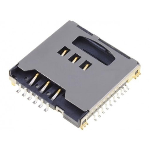 112G-TA00-R; Connector: for cards; SD Micro,SIM; SIM + Micro SD; SMT; ATTEND 112G-TA00-R; Connector: for cards; SD Micro,SIM; SIM + Micro SD; SMT; ATTEND