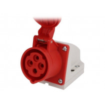 114-6K; Connector: AC supply 3-phase; socket; female; 16A; 400VAC; IP44; PCE