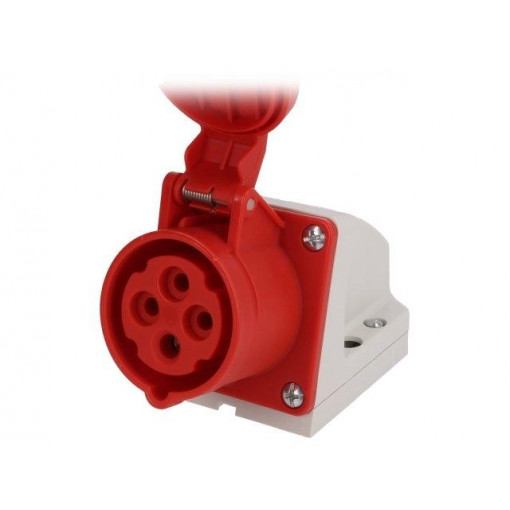 114-6K; Connector: AC supply 3-phase; socket; female; 16A; 400VAC; IP44; PCE