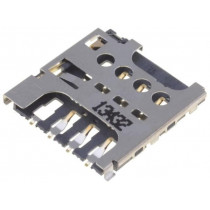 115I-AEAA; Connector: for cards; Micro SIM; push-pull; SMT; PIN: 6; ATTEND