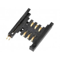 115J-ACO0; Connector: for cards; SIM; without ejector; SMT; gold flash; PIN: 6; ATTEND 115J-ACO0; Connector: for cards; SIM; without ejector; SMT; gold flash; PIN: 6; ATTEND