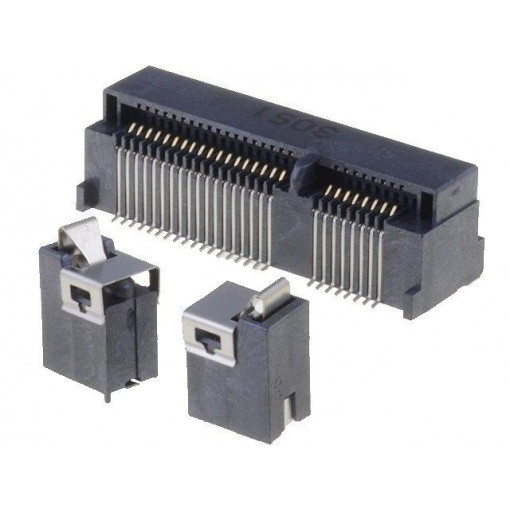 119A-92A00-R02 SET; Connector: PCI Express mini; horizontal; SMT; gold-plated; PIN: 52; ATTEND