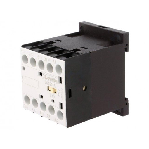 11BG0901A230; Contactor: 3-pole; NO x3; Auxiliary contacts: NC; 230VAC; 9A; DIN; LOVATO ELECTRIC 11BG0901A230; Contactor: 3-pole; NO x3; Auxiliary contacts: NC; 230VAC; 9A; DIN; LOVATO ELECTRIC