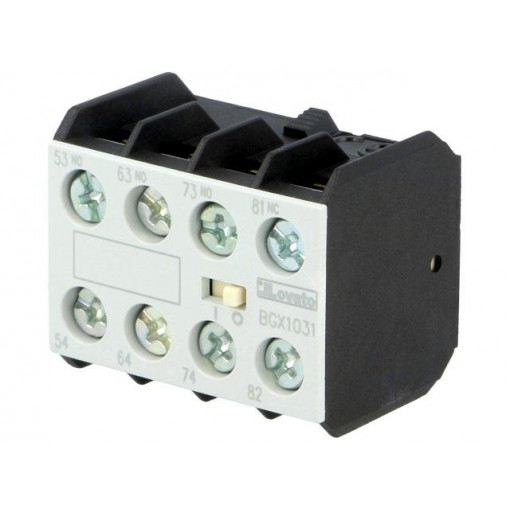 11BGX1031; Auxiliary contacts; Series: BG; Leads: screw terminals; LOVATO ELECTRIC 11BGX1031; Auxiliary contacts; Series: BG; Leads: screw terminals; LOVATO ELECTRIC