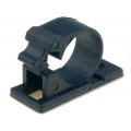 ; Screw down self-adhesive holder; 15mm; polyamide; black; UL94V-2; KSS WIRING