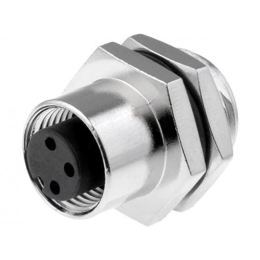 M12A-03PFFS-SH8001; Socket; M12; PIN: 3; female; A code-DeviceNet / CANopen; soldering; AMPHENOL