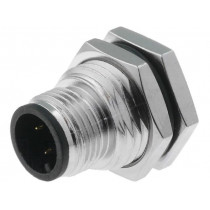 M12A-03PMMP-SF8001; Socket; M12; PIN: 3; male; A code-DeviceNet / CANopen; THT; 250V; 4A; AMPHENOL