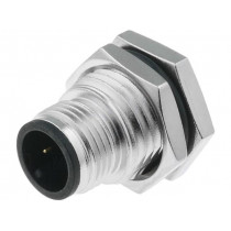 M12A-03PMMS-SF8001; Socket; M12; PIN: 3; male; A code-DeviceNet / CANopen; soldering; AMPHENOL