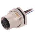 M12A-04PFFC-SF8B15; Socket; M12; PIN: 4; female; A code-DeviceNet / CANopen; cables; AMPHENOL