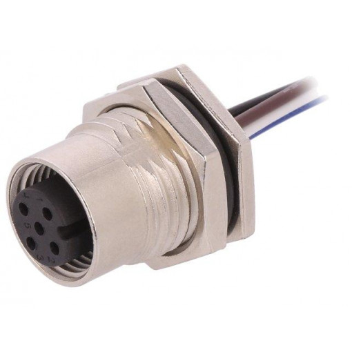 M12A-04PFFC-SF8B15; Socket; M12; PIN: 4; female; A code-DeviceNet / CANopen; cables; AMPHENOL
