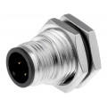 M12A-04PMMP-SF8001; Socket; M12; PIN: 4; male; A code-DeviceNet / CANopen; THT; IP68; AMPHENOL