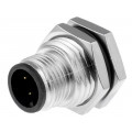 M12A-04PMMS-SF8001; Socket; M12; PIN: 4; male; A code-DeviceNet / CANopen; soldering; AMPHENOL
