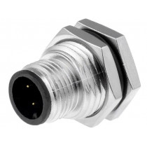 M12A-04PMMS-SF8001; Socket; M12; PIN: 4; male; A code-DeviceNet / CANopen; soldering; AMPHENOL