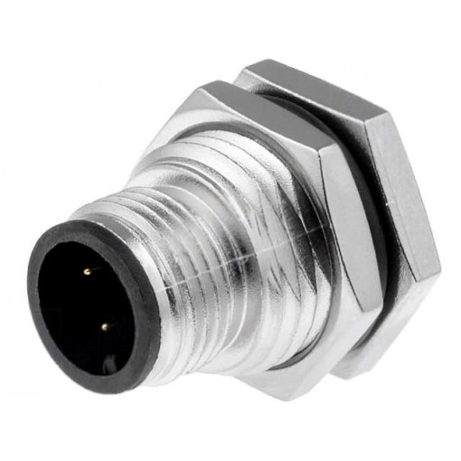 M12A-04PMMS-SF8001; Socket; M12; PIN: 4; male; A code-DeviceNet / CANopen; soldering; AMPHENOL