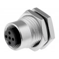 M12A-05PFFS-SF8001; Socket; M12; PIN: 5; female; A code-DeviceNet / CANopen; soldering; AMPHENOL