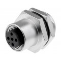 M12A-05PFFS-SH8001; Socket; M12; PIN: 5; female; A code-DeviceNet / CANopen; soldering; AMPHENOL