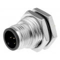 M12A-05PMMP-SF8001; Socket; M12; PIN: 5; male; A code-DeviceNet / CANopen; THT; IP68; AMPHENOL