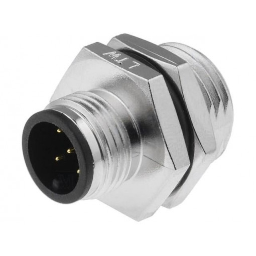 M12A-05PMMS-SH8001; Socket; M12; PIN: 5; male; A code-DeviceNet / CANopen; soldering; AMPHENOL