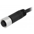 M12A-08BFFM-SL8D01; Plug; M12; PIN: 8; female; A code-DeviceNet / CANopen; 1m; 30V; 2A; AMPHENOL M12A-08BFFM-SL8D01; Plug; M12; PIN: 8; female; A code-DeviceNet / CANopen; 1m; 30V; 2A; AMPHENOL