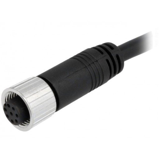 M12A-08BFFM-SL8D01; Plug; M12; PIN: 8; female; A code-DeviceNet / CANopen; 1m; 30V; 2A; AMPHENOL M12A-08BFFM-SL8D01; Plug; M12; PIN: 8; female; A code-DeviceNet / CANopen; 1m; 30V; 2A; AMPHENOL