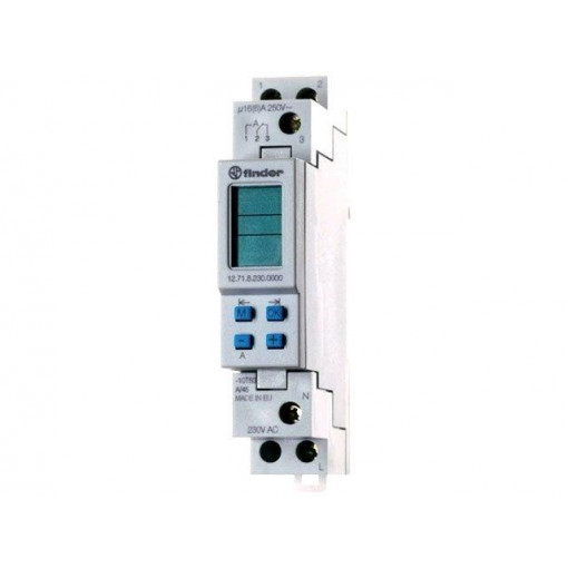 12.71.0.024.0000; Programmable time switch; Range: 1min÷7days; SPDT; 24VDC; DIN; FINDER 12.71.0.024.0000; Programmable time switch; Range: 1min÷7days; SPDT; 24VDC; DIN; FINDER