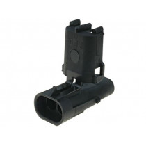 12010973; Connector: wire-wire; Weather Pack; plug; male; PIN: 2; for cable; APTIV