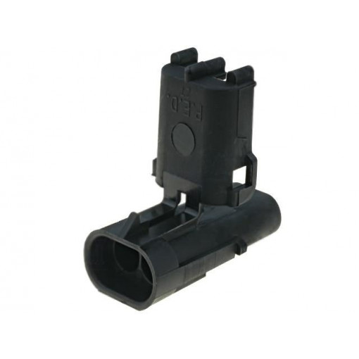 12010973; Connector: wire-wire; Weather Pack; plug; male; PIN: 2; for cable; APTIV 12010973; Connector: wire-wire; Weather Pack; plug; male; PIN: 2; for cable; APTIV
