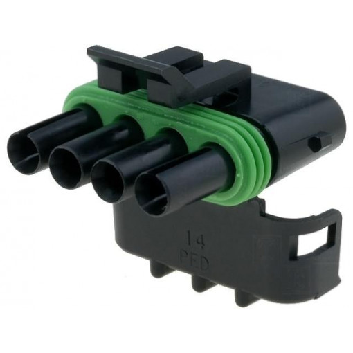 12015797; Connector: wire-wire; Weather Pack Tower; plug; female; PIN: 4; APTIV 12015797; Connector: wire-wire; Weather Pack Tower; plug; female; PIN: 4; APTIV
