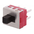 1201M2S3CQE2; Switch: slide; Pos: 2; SPDT; 3A/250VAC; 6A/28VDC; ON-ON; -30÷65°C; C&K