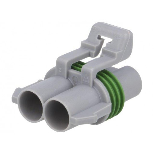 12147067; Connector: automotive; Ducon 6.3; plug; female; PIN: 2; for cable; APTIV 12147067; Connector: automotive; Ducon 6.3; plug; female; PIN: 2; for cable; APTIV